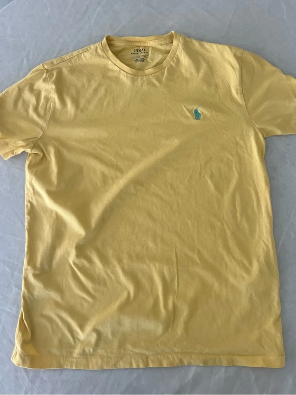 Polo Ralph Lauren Yellow Tee Small Classic Pony Logo T-Shirt